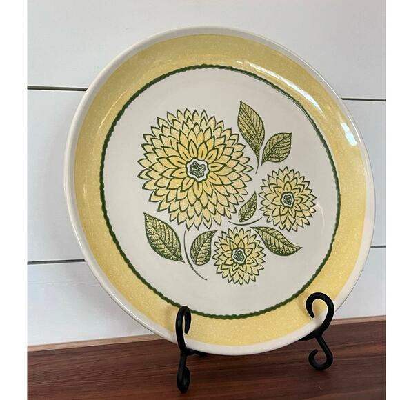 PON11 by Andre Ponche 12" Chop Plate Platter Rare Marigold Floral - Picture 1 of 9